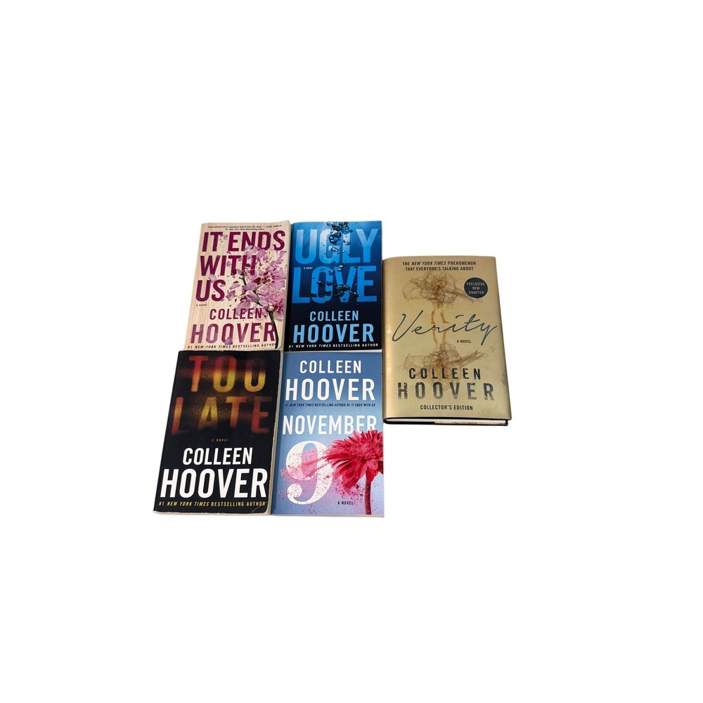 Colleen Hoover Book Lot 5 Titles It Ends With Us Ugly Love Verity November 9